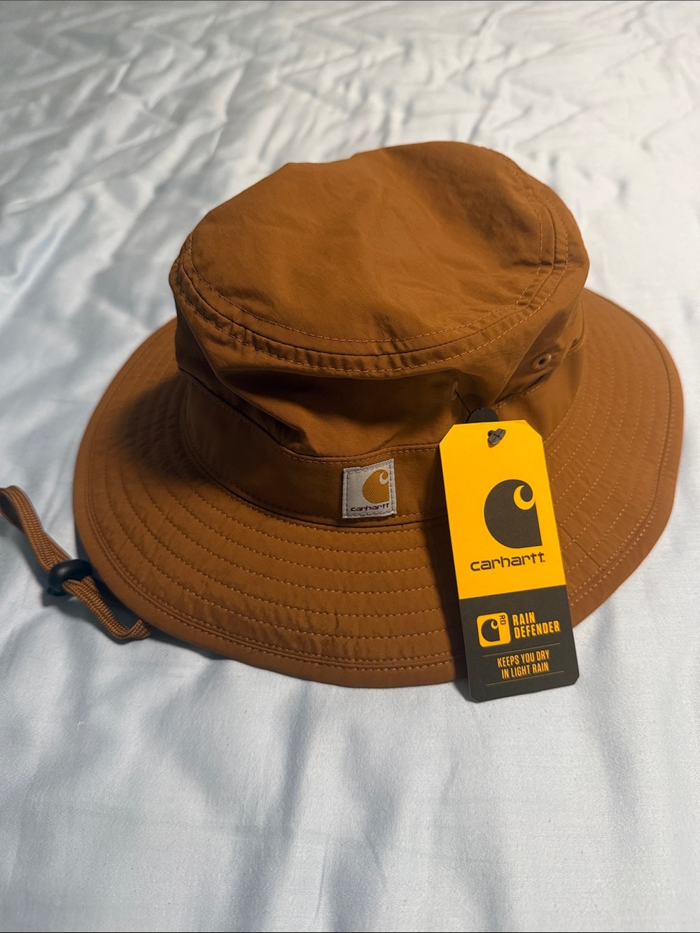 BNWT Carhartt Rust Brown Rain Defender Bucket Hat